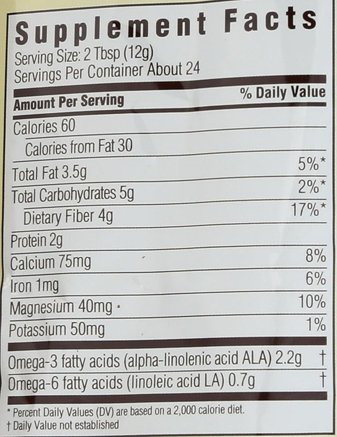 Spectrum Essentials Organic Ground Chia Seed, 10 oz