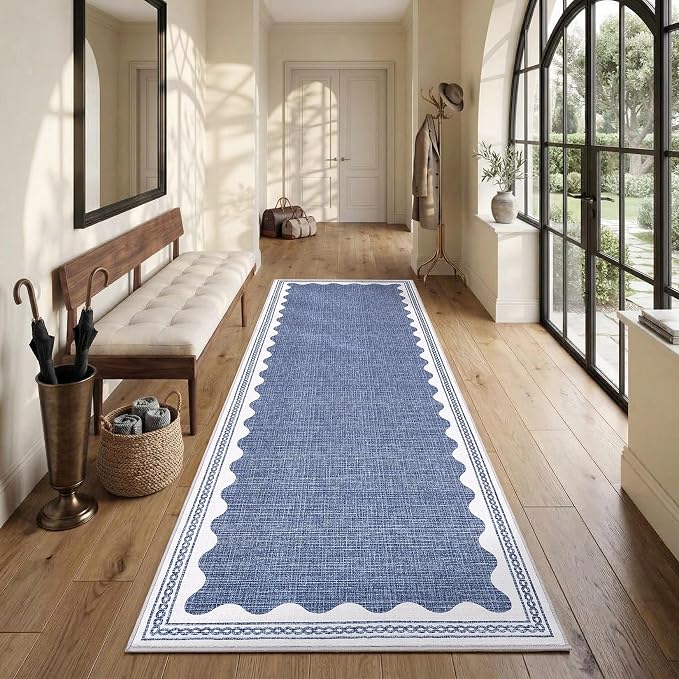 GarveeHome Scalloped Rug