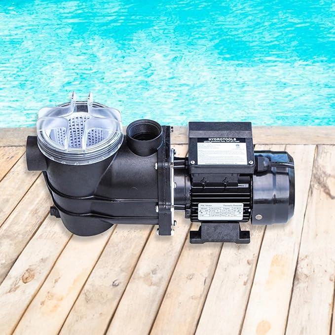 SWIMLINE HYDROTOOLS Above-Ground Pool Motor Pump, Hydro-Flo 0.3 HP w/ 1980 GPH, Vertical | Above-ground Pool Pump, 0.3 HP, 1, 980 GPH, Vertical Discharge, Strainer Basket, 115V, Single-speed, Quiet, DOE-certified