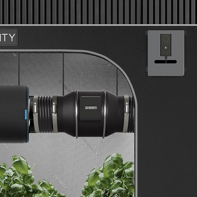 AC Infinity CLOUDLINE PRO S12, Quiet 12” Inline Duct Fan | With Speed Controller - EC Motor Ventilation Exhaust Fan for Heating Cooling Booster, Grow Tents, Hydroponics