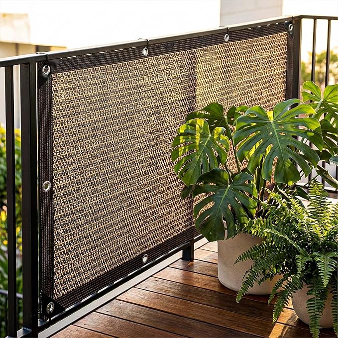 80% Shade Cloth, Durable Mesh Tarp with Grommets, Garden Sunblock Shade Cloth Shading Antifreezing for Plants Cover, Greenhouse, Barns Kennel, Patio, Tomatoes