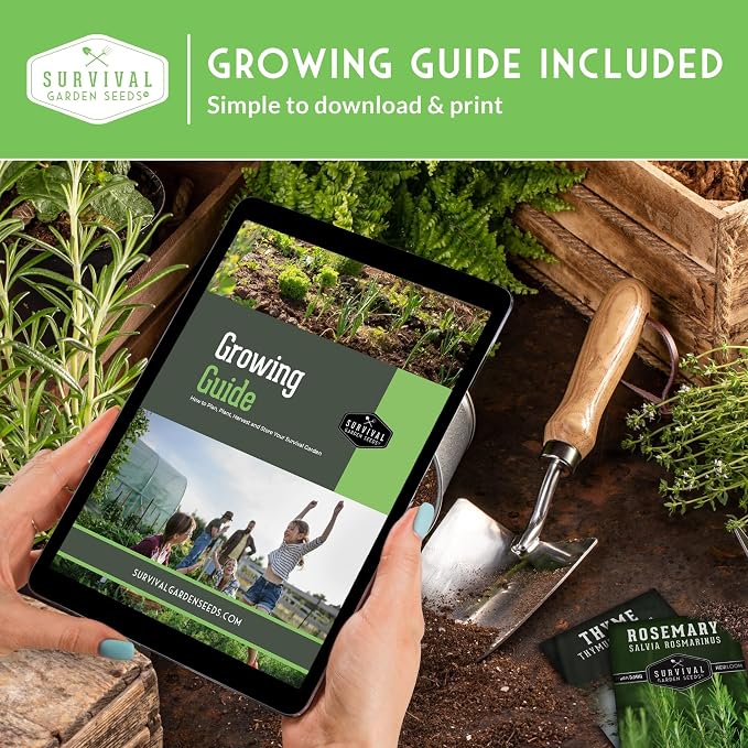 Vegetable Garden Seed Vault for Planting – 15 Pack Collection | Heirloom Non-GMO Family Garden Kit & Gift – Tomato, Lettuce, Cucumber & Squash – Indoor or Outdoor Growing – Survival Garden Seeds