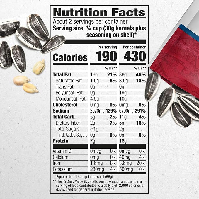 David, Sunflower Seeds, Roasted & Salted, Ranch, 5.25oz Bag (Pack of 2)