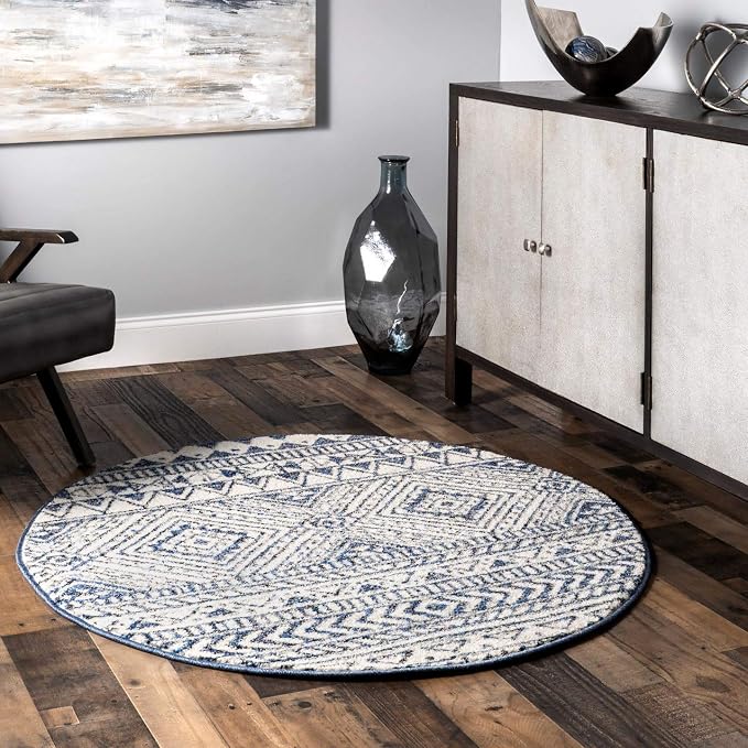 nuLOOM Transitional Tribal Becky Area Rug, 4' x 6', Navy