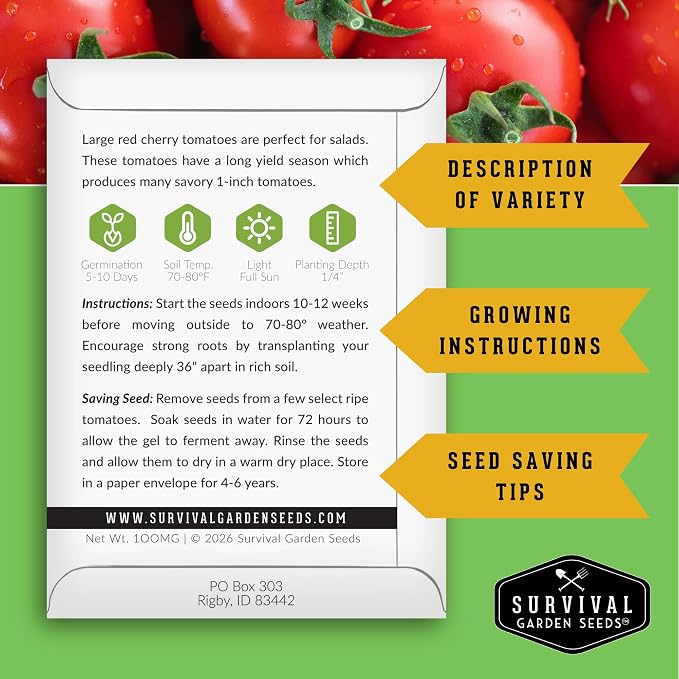 Northern Vegetable Seeds Collection – 15 Cold Hardy Heirloom Varieties for Planting in Cool Climates with Short Growing Seasons – Frost Tolerant Spring & Fall Garden – Survival Garden Seeds