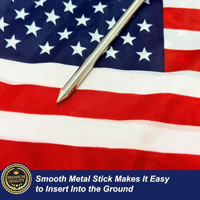 TOPFLAGS 250 Anniversary USA Flag 1776 2026 Small Betsy Ross Flags 12x18 on Stick 6 Pack Mini 13 Star Bennington US Flags Metal Handheld Pole for Outside 4th of July Memorial Day USA 250th Year Patriotic Decorations