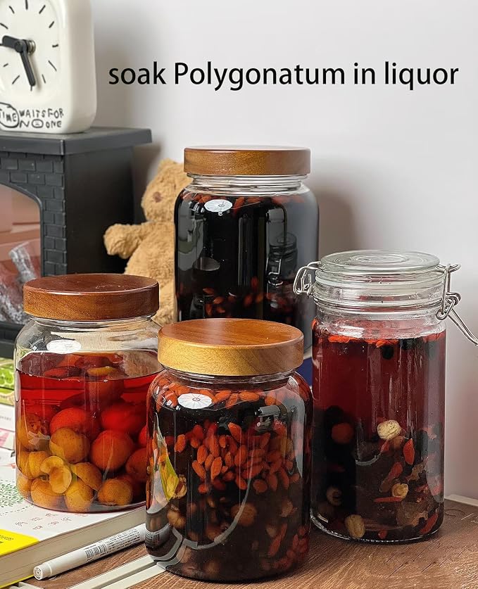 Rhizoma Polygonati - Pure Natural Chinese Herbal Medicine-黄精 8.81oz/250g 制黄精 九蒸九晒 熟黄精茶Used for making soup-Brewing tea- (Huang Jing)
