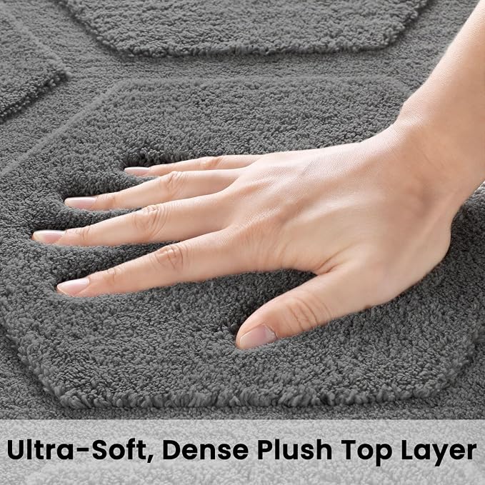 Sour Lemon Area Rugs 9x12 Living Room Bedroom, Large Carpet Grey Rug | Big, Geometric Alfombra Para Salas Modernas, Washable Non Slip Soft Thick Fluffy Plush, Memory foam Rug for Kids Playroom