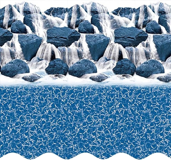 Pools 'Meadows' 15 ft x 24 ft Oval Above Ground Swimming Pool | 52 Inch Resin Protected Steel Sided Walls | Bundle Includes: 25 Gauge Overlap Liner & Widemouth Skimmer