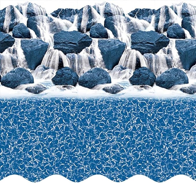 ZREPMEA-2152-001 Meadows Round Above-Ground Swimming Pool Includes Solid Blue Liner and Widemouth Skimmer, (21-Feet-By-52-Inch)