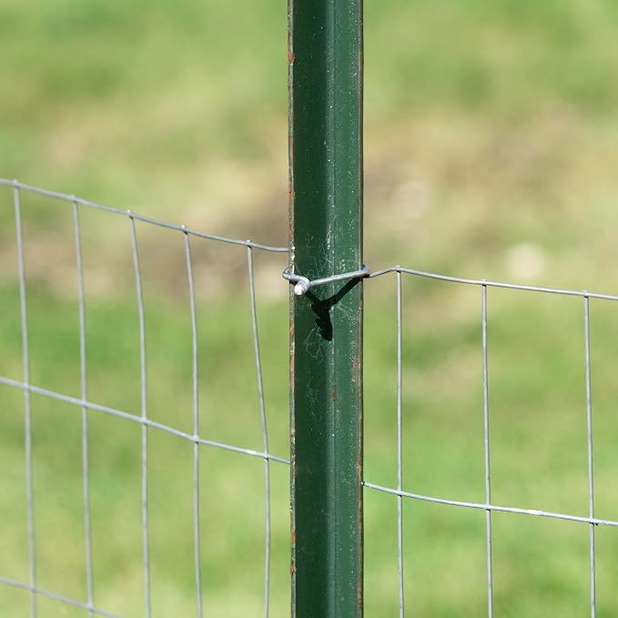 YARDGARD – SpeedyTie T‑Post Fence Wire Ties – 11 Gauge Galvanized Steel – Compatible with Power Drill EZ Twist Tool – For T‑Post Fencing | Chain Link Fence Attachment | Fast Installation