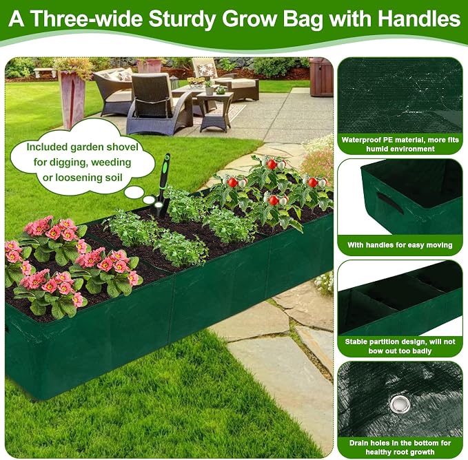 A-Frame Cucumber Trellis - 65 in (H) X 50 in (L) Supports Climbing Plants with Rectangle Raised Bed, Durable Garden Trellis for Outdoor Supporting Cucumbers Peas Vines, Includes Clips & Netting