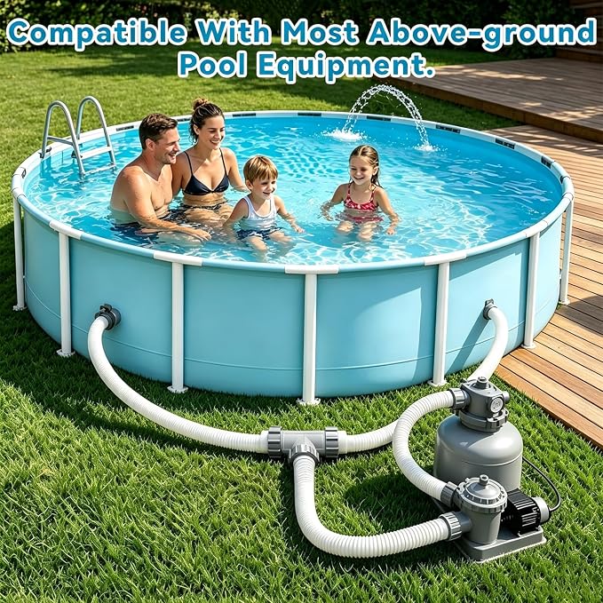 Pool Hose Connector, 1.5“ to 1.5 ”Pool Hose Adapter,for Pool Filter Pumps and Above Ground Swimming Pool Drain Adapter