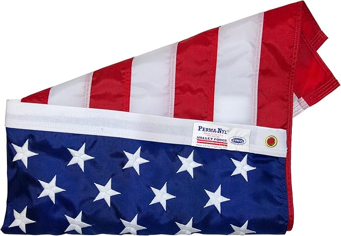 American Flag - 100% Made in the USA - 4' x 6' ft - Koralex II 2-ply Polyester - Sturdy, Durable and Patriotic - Great for Gardens, Homes, Patios and Cars – By Valley Forge Flag