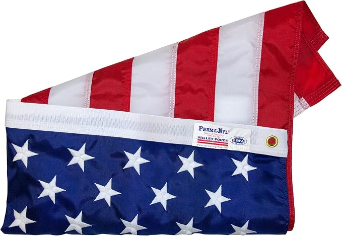 Valley Forge Flag US4PN American Flag, 4'x6', Red,White,Blue