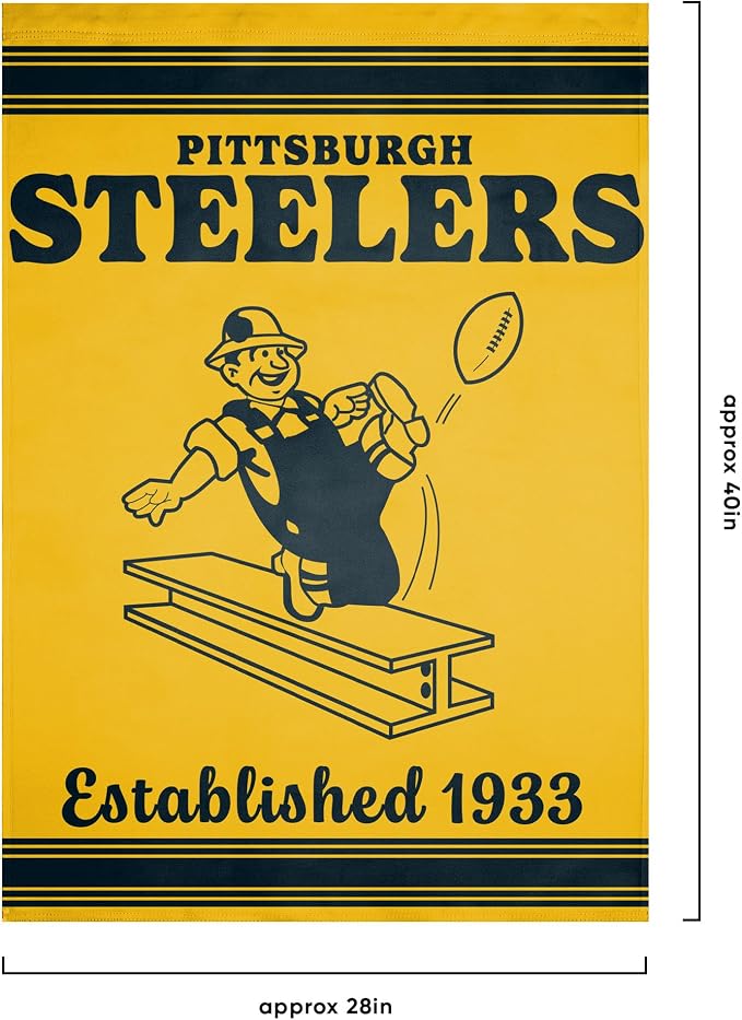 NFL Double Sided Team Logo Vertical Flag (40" x 28")