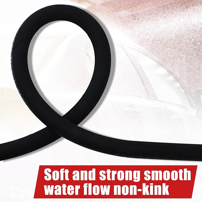 Tool Daily Pressure Washer Whip Hose with Swivel, Reel Connector Hose for Pressure Washing, 2 FT (3/8 NPT Solid + M22 Female)
