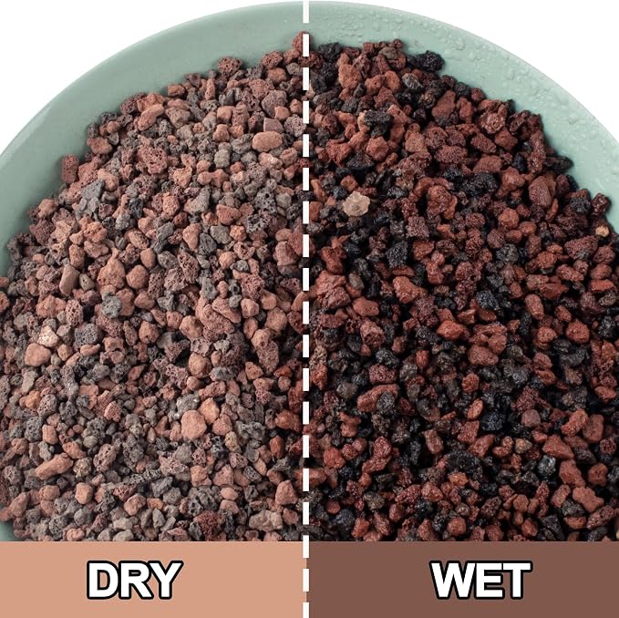 CJGQ 45lb Mix Lava Rocks for Plants - Horticultural Volcanic Rock Gravel for Landscaping