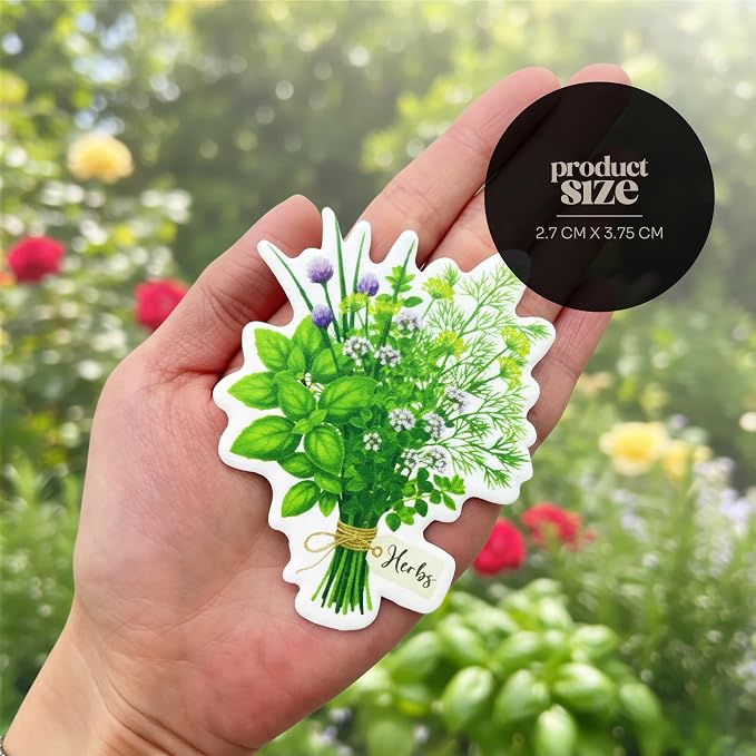 Plantable Herb Seed Paper – 24 Herb-Shaped Planting Seed Papers Writable & Plantable Gift for Moms, Plant Lover, & Teachers, Classroom Activities, Garden Projects, & Celebration Favors