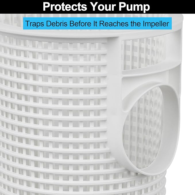 R0480100 Pool Pump Debris Basket Replacement, Compatible with Zodiac Jandy FloPro FHPM Series Pump, Heavy‑Duty Plastic Pool Pump Strainer Basket 2 Pack