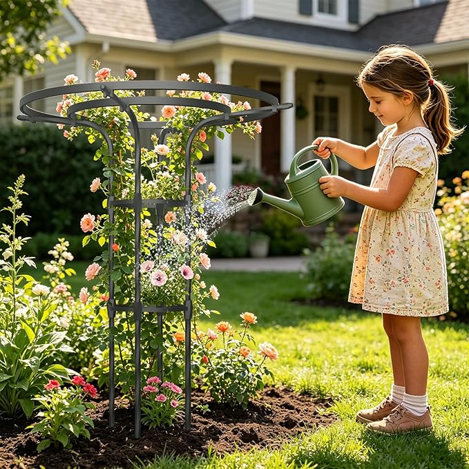 Garden Trellis for Climbing Plants Outdoor,43 Inch Umbrella Trellis for Potted Plants,Plant Trellis Support for Potted Plants Climbing Vine Rose Clematis Vegetable Trellis