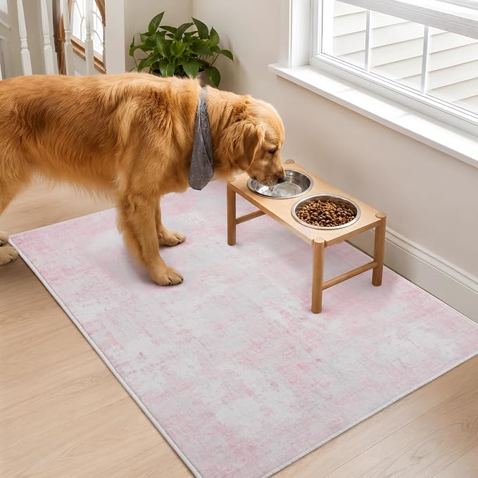 2x3 Area Rug Washable Abstract: Non Slip Throw Rugs for Entryway | Indoor Door Mat for Kitchen Soft Low Pile Thin Small Carpet for Hallway Bedroom Dining Room Home Office Decor