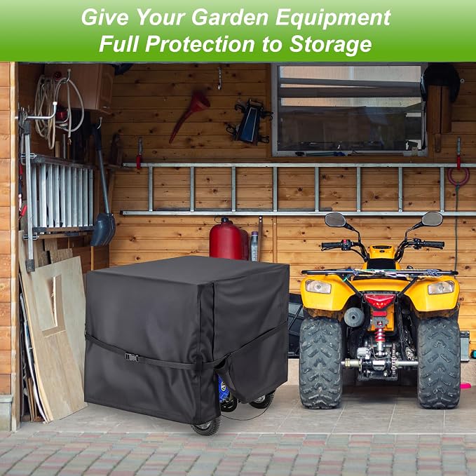 DVBB Outdoor Generator Covers Waterproof Heavy Duty 900D Oxford Portable Generator Cover Universal for 5000-10000 Watt Portable Generators (Black,32x24x24 in)