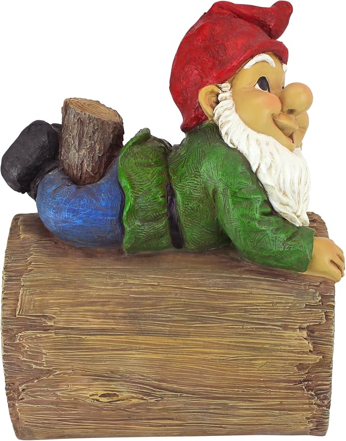 Design Toscano Stormy the Gnome Gutter Guardian Downspout Statue