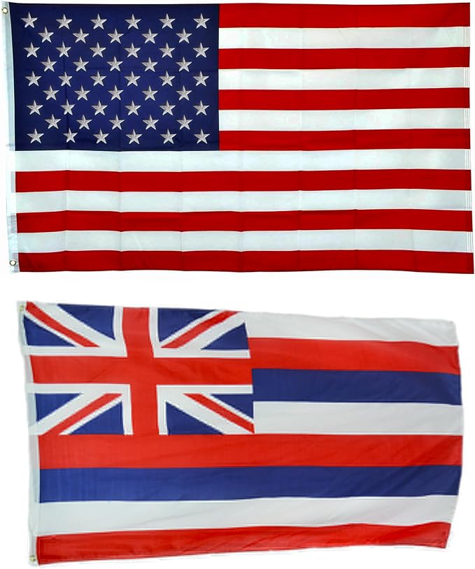 Shop72 American Flags for Outside, Set of Newyork State with 3x5 American Flag, For Outdoor and Indoor, Allegiance to USA, This Garden Banner Made Heavy Duty, Bandera De Estados Unidos