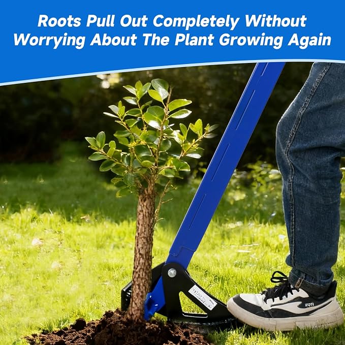 Sapling Puller Tool - Heavy Duty Tree Root Puller for ¼ to 2" Woody Stems | Fully Uproots Trees & Shrubs | Ergonomic Garden Tool for Landscaping, Farming, Forestry