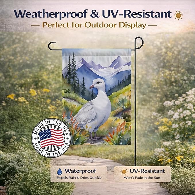 Caroline's Treasures Alaska Willow Ptarmigan Garden Flag Mailbox Flag Decorative Yard Flag Banner Outside Patio Artwork Yard Flower Beds, Garden Size, Multicolor