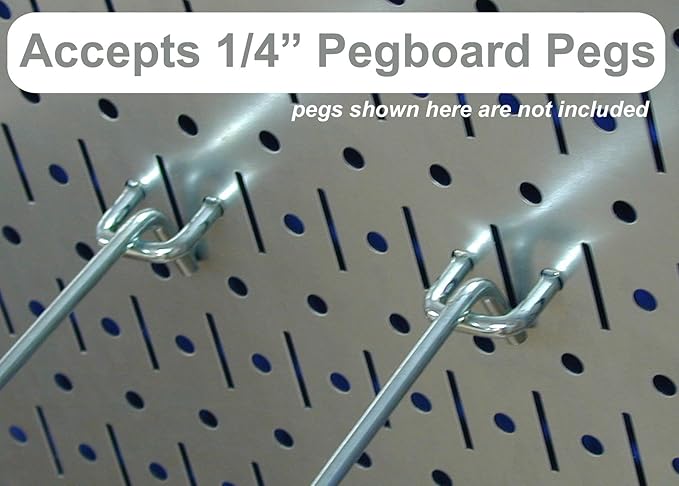 Wall Control Metal Pegboard Strip Garden Tool Organizer Pegboard Rail Kit
