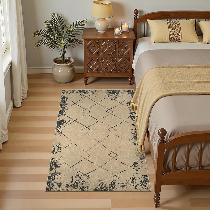 UERMEI 3x5 Outdoor Jute Area Rug Patio Farmhouse Modern Brown | Indoor Outdoor Washable Non Slip Pet Friendly Carpet for Door Mat Area Rug for Patio Bedroom Living Room Kitchen Porch