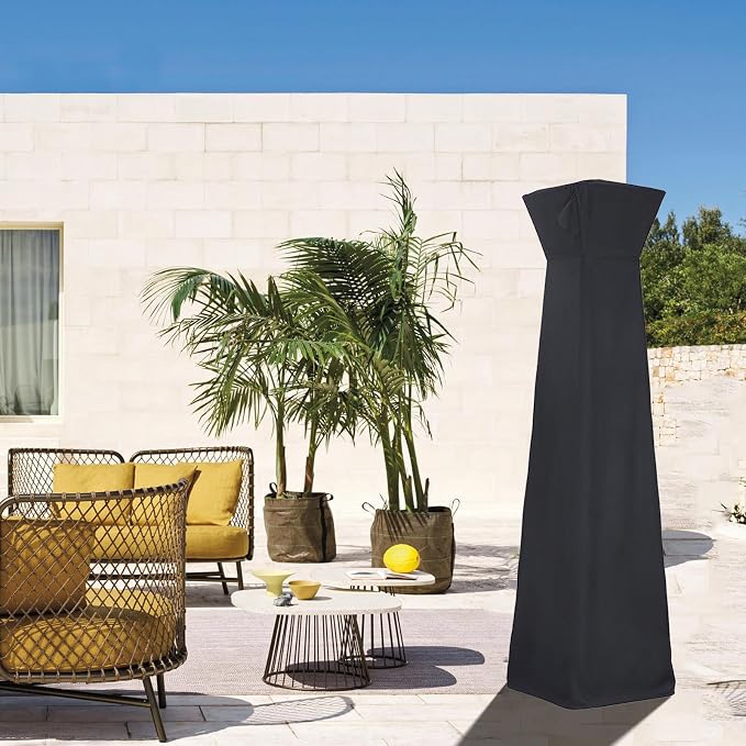 Patio Heater Cover, Patio Heater Covers Waterproof with Zipper, Square Outdoor Heater Cover 87"H x 21"W x 24"L