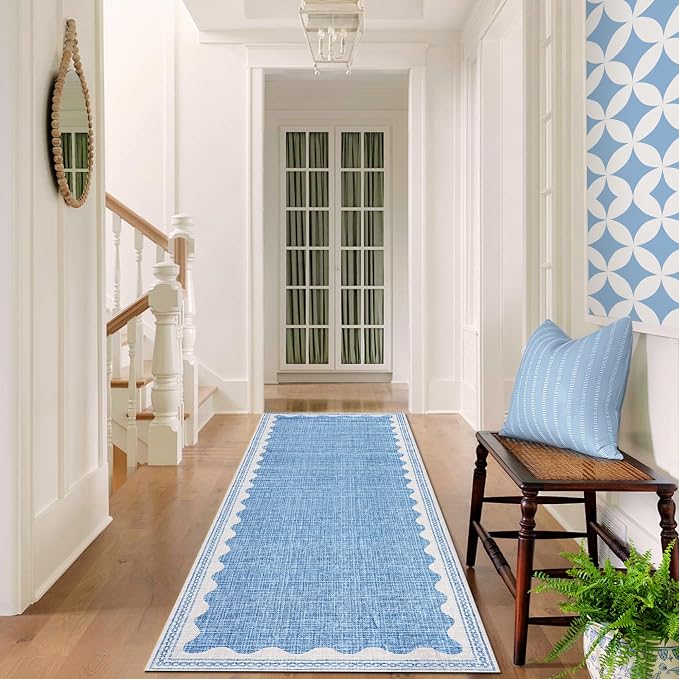 GarveeHome Scalloped Rug