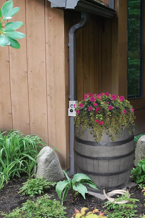 EMSCO Flat Rock AC Unit & Rain Barrel Pad, 24" x 24", Lightweight Stone-Look Equipment Base for Air Conditioners, Condensers, Pool Pumps, Utility Equipment & Landscaping, Gray - 6pk | Ideal for AC units, condensers, rain barrels, and pool pumps