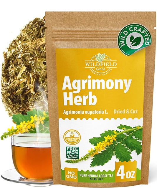 4 oz. Agrimony Herb Dried Cut Agrimony Flower Tea (Agrimonia Eupatoria L.) - 113g Agrimonia Herbal Tea Flor De Hierba De San Guillermo