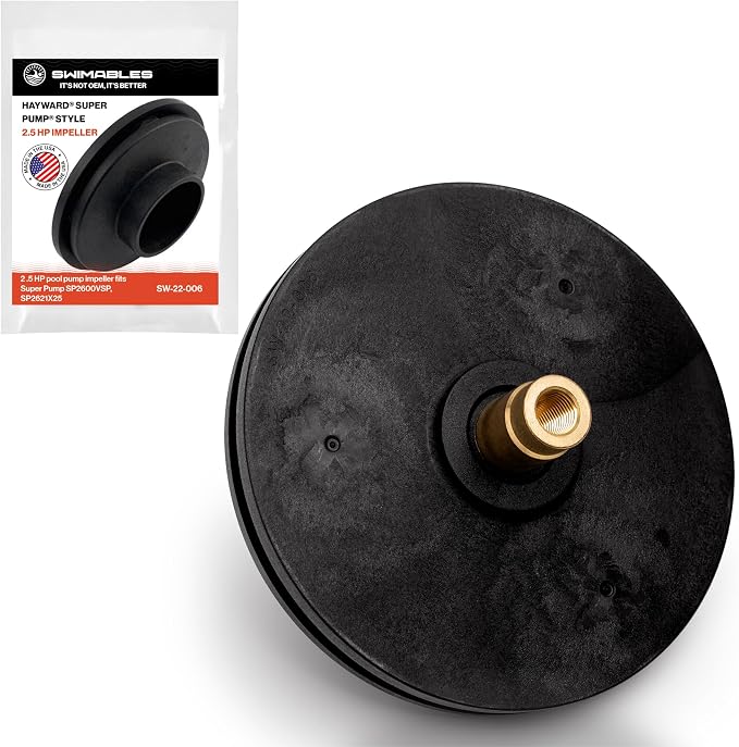 Swimables SPX1621C 2.5 HP Super Pump Impeller - Heavy-Duty Pool Pump Impeller fits SP2600VSP, SP2621X25 - Top-Grade Heavy Duty Hayward Impeller Replacement for max Efficiency in Large Pools