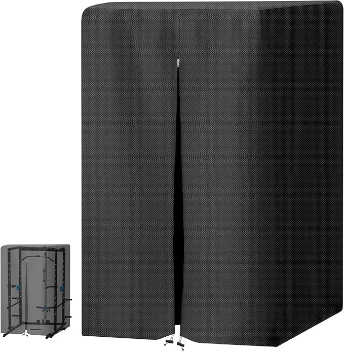 Gym Rack Cover, with Waterproof Zipper,Suitable for Squat Rack/Weight Lifting Rack/Home Gym Workout Equipment Protective Cover,420D Oxford Cloth UV Protection, Dustproof