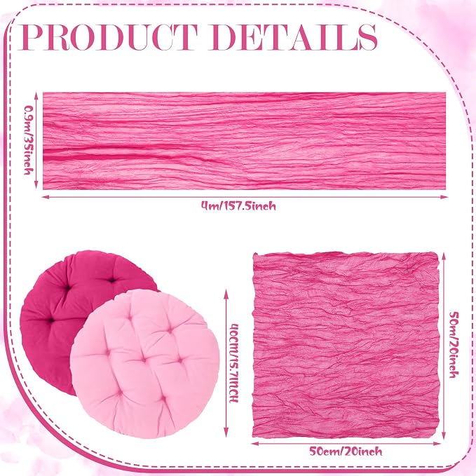 Beeveer 71 x 118'' Extra Large Outdoor Picnic Blanket with Rose Red Table Runner 8 Napkins and 8 Floor Pillows Cushions for Picnic Party Camping Wedding Bachelorette Birthday Baby Shower Decor