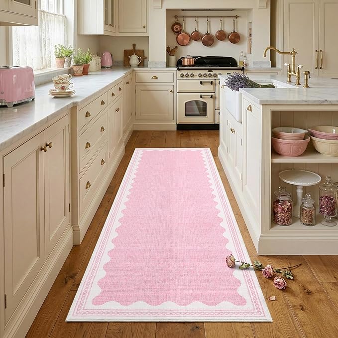GarveeHome Scalloped Rug