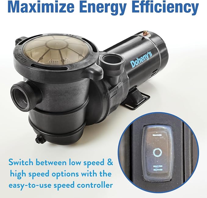 Doheny's Pool Pro Above Ground 2-Speed Swimming Pool Pumps (1 HP)