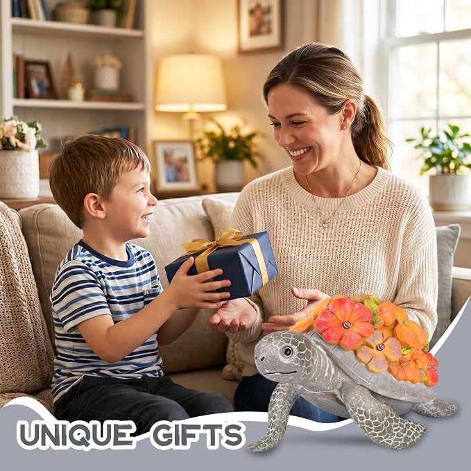 Lavezee Turtle Garden Decor for Outdoor,Yard, Lawn, Patio, Porch, Balcony Decoration, Turtle Statue Unique Birthday Housewarming Gifts for Women Men Mom Dad