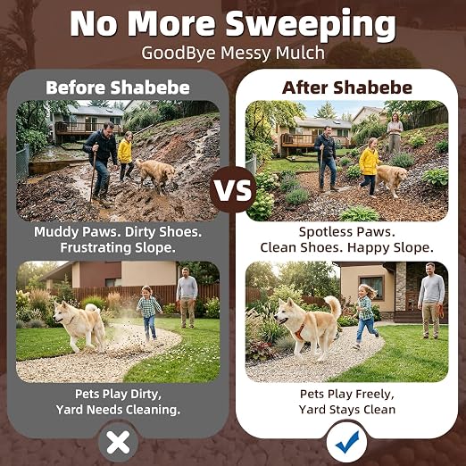 Rock Glue for Landscaping, 2 Gallon 20X Mega Hold Mulch Hold Gravel Binder, Intertek Test Pea Gravel Stabilizer, Pet Safe Mulch Stone Adhesive for Walkways, Yards & Decorative Driveway Edges