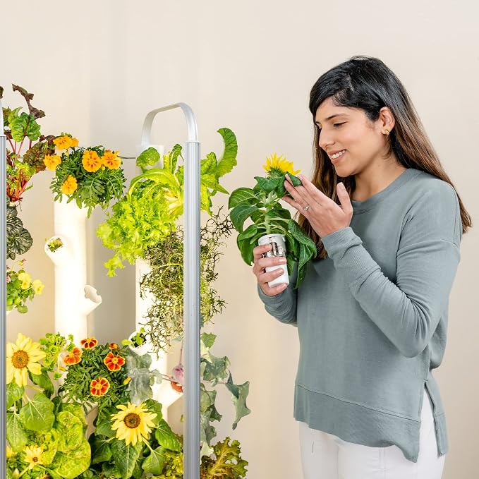 Gardyn yPods - 10 Pack, ABS Plastic for Vertical Garden Towers | Use with all Home vertical indoor garden hydroponics growing system kits, Gardyn vase hydroponic accessories