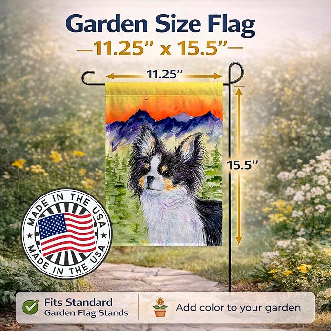 Caroline's Treasures SS8517GF Chihuahua Garden Flag Mailbox Flag Decorative Yard Flag Banner Outside Patio Artwork Yard Flower Beds, Garden Size, Multicolor