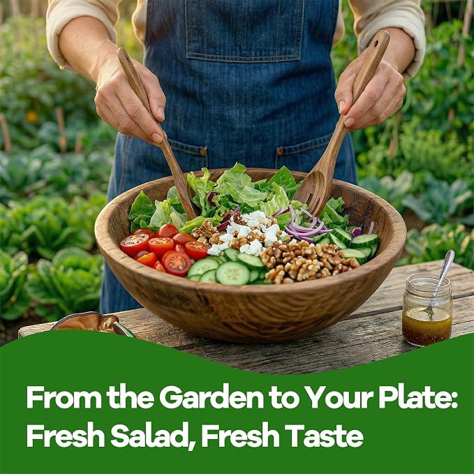 LUOJIBIE Lettuce Seeds for Planting Outdoors, Vegetable Garden Seeds, 8 Varieties Non-GMO Heirloom Lettuce Seeds (Romaine, Red Leaf, Italian, Batavian, and More) for Fresh Salad Greens (Large Pack)