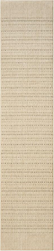 Nourison Home Tulum Taupe 2'2" x 10' Area Rug - Easy Clean, Non Shedding, Bed Room, Living Room, Dining Room, Kitchen (10' Runner)