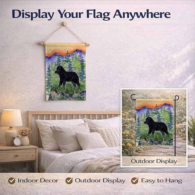 Caroline's Treasures SS8231GF Schipperke Garden Flag Mailbox Flag Decorative Yard Flag Banner Outside Patio Artwork Yard Flower Beds, Garden Size, Multicolor