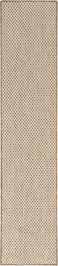 Nourison Home Courtyard Jute Ivory 2'2" x 8' Area Rug - Easy Clean, Non Shedding, Bed Room, Living Room, Dining Room, Kitchen (8' Runner)